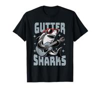 The Gutter Sharks - Divertente squalo che suona la chitarra con gli occhiali Maglietta