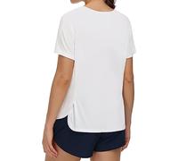 THE GYM PEOPLE Camicie da donna a maniche corte da allenamento, traspiranti, per yoga, con spacchi laterali, bianco, XX-Large