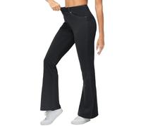 THE GYM PEOPLE Jeans Bootcut Donna Stretch Vita Alta Jeggings Zampa