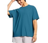 THE GYM PEOPLE T-Shirt Oversize Cotone Donna Manica Corta Sportiva
