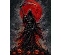THE HALLOWEEN REAPER: Dark Gothic Lined Notebook for Spooky Nights, Grim Shadows & Haunted Thoughts