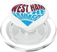 The Hammers Heart - Design tipografico per fan del West Ham PopSockets PopGrip per MagSafe