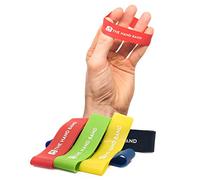 The Hand Band - Set di 10 fasce di resistenza per le dita perfette per l'allenamento estensore, avambraccio, forza delle mani e delle dita, salute delle mani e riabilitazione da lesioni