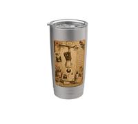 The Hanged Man Tarot Card Scrapbook Design Bicchiere termico in acciaio inox doppia parete