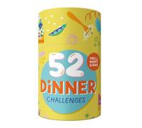 The Happy Gang 3103745 Interattivo 52 Dinner Challenges, Divertente Gioco d'azione per Famiglie, Tessere attività per Adulti e Bambini a Partire dai 6 Anni, Colore Sfide per la Cena