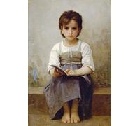 "The Hard Lesson" by William-Adolphe Bouguereau - 1884: Journal (Blank / Lined)