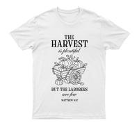 The Harvest Is Plentiful T-Shirt Unisex Regalo Retrò Divertente Donna...