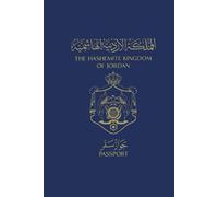 The Hashemite Kingdom of Jordan Jordanian Passport Lined Hardcover 6'' x 9'' Notebook / Journal 120 pages