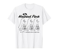 The Haunted Flock Ghost Ducks - Divertente Dolcetto o Scherzetto di Halloween Maglietta