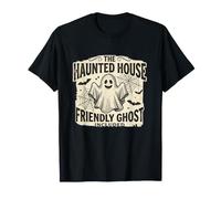 The Haunted House Friendly Ghost Incluso Divertente Halloween Maglietta