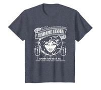 The Haunted Mansion Madame Leota Knows And Sees All Retro Maglietta, Bambini, Pervinca, 6 anni