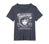 The Haunted Mansion Madame Leota Knows And Sees All Retro Maglietta, Donna plus-size, Pervinca, 3X