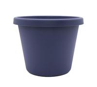 The HC Companies Prima - Vaso per piante rotondo, in plastica, con bordo arrotolato, leggero e resistente ai raggi UV, per erbe e altro, vaso per piante per interni e esterni, con drenaggio (25,4 cm