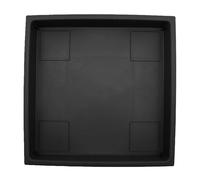 The HC Companies Sottovaso quadrato, nero, 28 cm