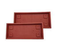 The HC Companies Sottovaso rettangolare, in argilla, 59,7 cm (confezione da 2)