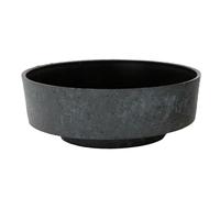 The HC Companies Vaso rotondo Capri per piante grasse, 15,2 cm, vaso decorativo in plastica per interni, con drenaggio, finto cemento