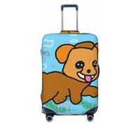 The Head Of The Bull Devil - Copertura per bagagli da viaggio per bagagli da 45-81 cm, lavabile, resistente ai graffi, Cane Cartoon Running, XL