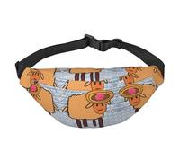 The Head of The Bull Devil Marsupio, borsa a tracolla, unisex, corsa, escursionismo, alpinismo, viaggi, palestra, fitness bike, Una pecora minoritaria, Taglia unica