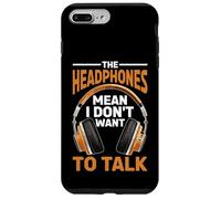 The Headphones Mean I Don't Want To Talk Introverso Custodia per iPhone 7 Plus/8 Plus