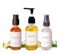 The Healing Happy Method Healing Happy Method - Set di cura della pelle detergente tonico crema idratante olio per il corpo Gua Sha e spazzola(113 G) Set regalo di bellezza vegani kit di C