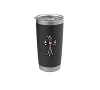 The Heart Diamonds Profound Silver Cross Bicchiere termico in acciaio inox doppia parete