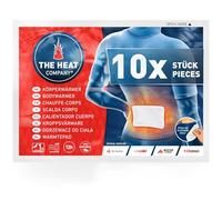 THE HEAT COMPANY Scaldacorpo - 10 Pezzi - Extra Caldo - Adesivo - Scalda-Schiena e Scalda-Collo - 12 Ore di Piacevole Calore - Pronti all'Uso - autoriscaldante - Puro Naturale