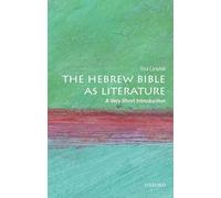 Tod Linafelt The Hebrew Bible as Literature (Tascabile) Very Short Introductions