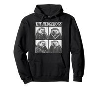 The Hedgehogs Rockers Cool Animals Musica Rock Emo Punk Band Felpa con Cappuccio