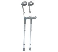 The Helping Hand Company Stampelle doppie regolabili, comoda impugnatura ergonomica, in alluminio leggero, completamente regolabili in altezza e braccio, aiuto medico per la mobilità - coppia per