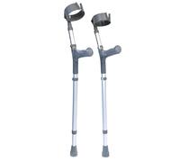 The Helping Hand Company Stampelle doppie regolabili, comoda impugnatura ergonomica, in alluminio leggero, completamente regolabili in altezza e braccio, ausili per la mobilità medica, coppia per