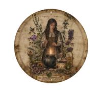 The Herbal Apprentice Vintage Tarocco Card Old Metal Tin Sign Placca