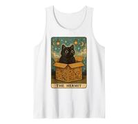 The Hermit Tarocco Card Cat in Box Mystic Funny Cat Canotta