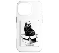 The Hermit Tarocco Card Cat in Box Mystic Funny Cat Custodia per iPhone 16 Pro