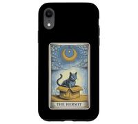 The Hermit Tarocco Card Cat in Box Mystic Funny Cat Custodia per iPhone XR