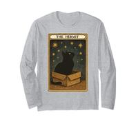 The Hermit Tarocco Card Cat in Box Mystic Funny Cat Maglia a Manica