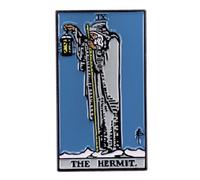 The Hermit Tarot Card Fortune Teller Goth - Spilla smaltata da 3,6 cm, 1.4 inches tall, smalto, Smaltato