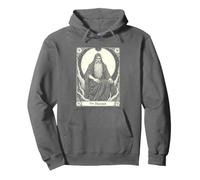 The Hermit Tarot Card - Grim Reaper Mystical Lantern Symbol Felpa con Cappuccio