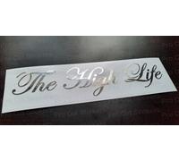 The High Life 4x4 Argento Ologramma Neo Cromato Custom Finestra Paraurti Adesivi