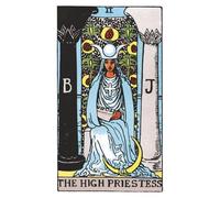 The High Priestess: 156 College Ruled Lined Pages (78 leaves), 5x8 Notebook, Journal, Diary, Planner featuring image of The High Priestess Tarot card