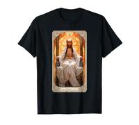 The High Priestess Tarocchi Carta Vintage Art Nouveau Gothic Maglietta