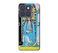 The High Priestess Vintage Tarot Card Case Cover Custodia per Motorola Edge 70