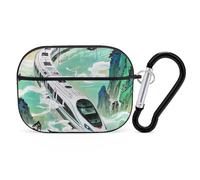 The High-Speed Rail is Speeding AirPod Pro, cover rigida antigraffio in policarbonato con portachiavi, accessorio per AirPod Pro 2°/1° custodia per donne e uomini, stile nero