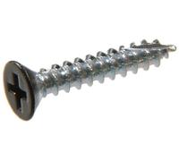 The Hillman Group 45400 22,9 cm x 1 - 1/10,2 cm Flat Phillips Wood Screw, Black, 15-pack