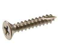 The Hillman Group 45446 22,9 cm x 3/10,2 cm Flat Phillips Wood Screw, satin nickel, 30-pack