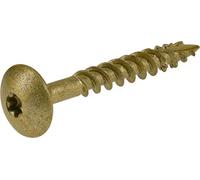 The Hillman Group 47867 1/4-inch x 5,1 cm Star Drive Construction lag Screw with truss Head 1000 Hour Bronze Ceramic Coat, 50-pack