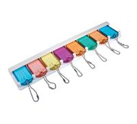 The Hillman Group 710930 Etichette identificative per chiavi e organizer Confezione da 8 Nessuna dimensione Colori assortiti