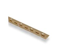 The Hillman Group 851069 - Cerniera continua, montaggio superficiale, con perno fisso, finitura ottone