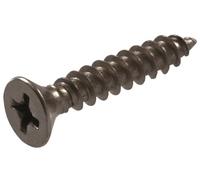 The Hillman Group 852783 Hinge screws - 22,9 x 2,5 cm Flat Head Phillips Sheet Metal Screw - Finitura in nichel satinato. 18-pack