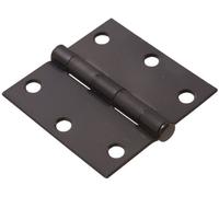 The Hillman Group 852825 7,6 cm Residential Door Hinge - Square Corner - Removable pin - Full Mortise - oil Rubbed Bronze Finish 1-pack