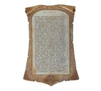 The Hippocrate Giuramento Medico Ippocrate Decorazione da parete in terracotta arancione